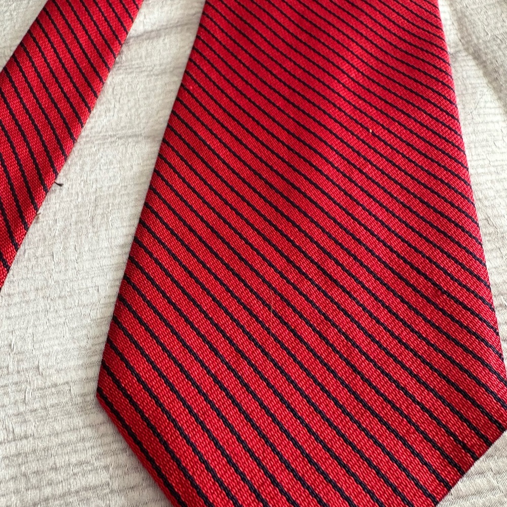 Red Striped Men's Tie